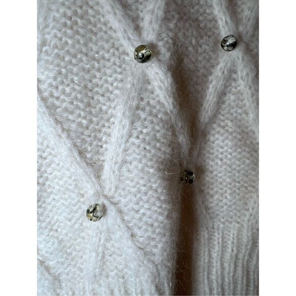 Eleven Six Women's Ivory Zaria Embellished Alpaca Sweater Size XL/XXL NWOT - Picture 5 of 9